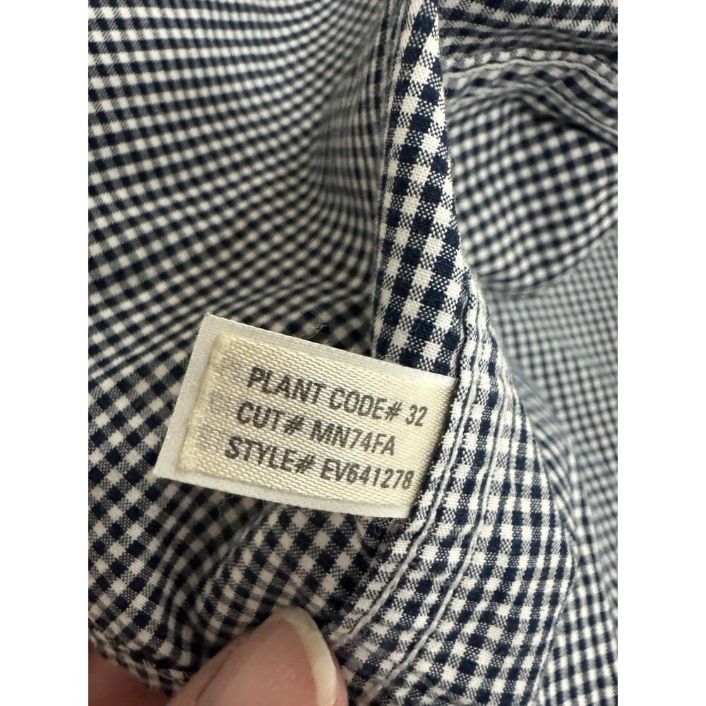 VTG Ralph Lauren Shirt Mens XL Blue White Blaire Check Button Red Pony 90's - Picture 5 of 6